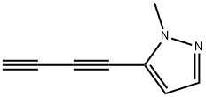 Pyrazole, 5-butadiynyl-1-methyl- (8CI) 结构式