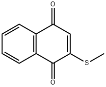 2-(甲硫基)萘-1,4-二酮 结构式