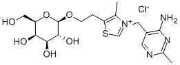 THIAMINE GALACTOSIDE ACETIC ACID SALT 结构式