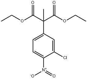 diethyl (3-chloro-4-nitrophenyl)methylmalonate 结构式