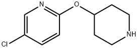 5-氯-2-(哌啶-4-基氧代)吡啶 结构式