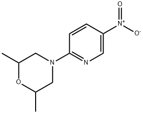 2,6-甲基-4-(5-硝基吡啶-2-基)吗啉 结构式