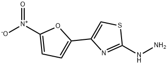 [4-(5-nitro-2-furyl)-1,3-thiazol-2-yl]hydrazine 结构式