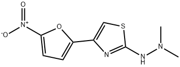 2-(2,2-DIMETHYLHYDRAZINO)-4-(5-NITRO-2-FURYL)THIAZOLE 结构式