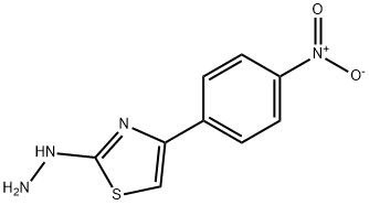 [4-(4-nitrophenyl)-1,3-thiazol-2-yl]hydrazine 结构式