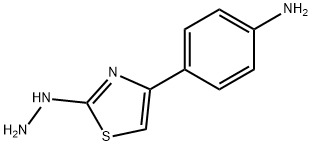 2-HYDRAZINO-4-(4-AMINOPHENYL)THIAZOLE 结构式