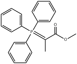 2-(三苯基膦亚基)丙酸甲酯 结构式