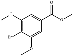 4-溴-3,5二甲氧基苯甲酸甲酯 结构式