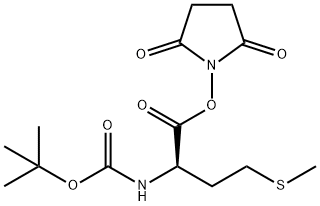 BOC-D-蛋氨酸琥珀酰亚胺酯 结构式