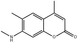 4,6-dimethyl-7-(methylamino)-2-benzopyrone 结构式