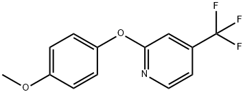 PYRIDINE, 2-(4-METHOXYPHENOXY)-4-(TRIFLUOROMETHYL)- 结构式