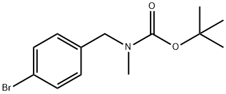 (4-溴苄基)-甲基氨基甲酸叔丁酯 结构式