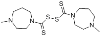BIS (4-METHYL-1-HOMO-PIPERAZINYLTHIOCARBONYL) DISULFIDE 结构式