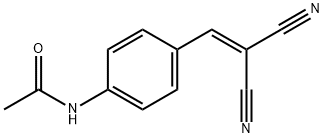 2-(4-乙酰氨基苯亚甲基)丙二腈 结构式