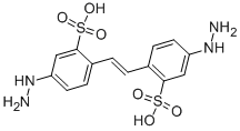 4,4'-二肼二苯乙烯-2,2'-二磺酸 结构式