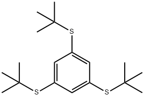 1,3,5-三(叔丁硫基)苯 结构式