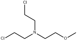 双-(2-氯乙基)-(2-甲氧基乙基)胺 结构式