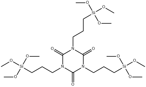 1,3,5-三[3-(三甲氧基甲硅烷基)丙基]-1,3,5-三嗪-2,4,6(1H,3H,5H)-三酮 结构式