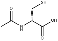 N-乙酰基-D-半胱氨酸 结构式
