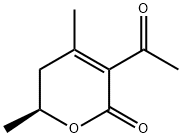 2H-Pyran-2-one, 3-acetyl-5,6-dihydro-4,6-dimethyl-, (6S)- (9CI) 结构式