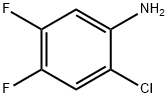 2-氯-4,5-二氟苯胺, JRD 结构式