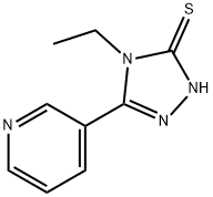 4-乙基-5-吡啶-3-基-4H-[1,2,4]三唑-3-硫醇 结构式