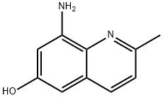 8-氨基-2-甲基喹啉-6-醇 结构式