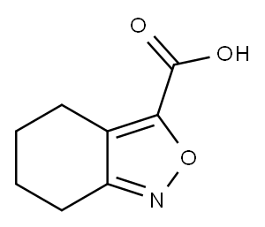 2,1-(4,5,6,7-四氢苯并)异恶唑-3-羧酸 结构式