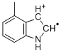 1H-Indole,4-methyl-,radicalion(1+)(9CI) 结构式