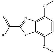 4,7-DIMETHOXY-2-BENZOTHIAZOLECARBOXYLIC ACID 结构式