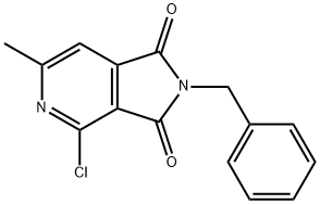 2-benzyl-4-chloro-6-methyl-2,3-dihydro-1H-pyrrolo[3,4-c]pyridine-1,3-dione 结构式