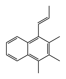 1,2,3-trimethyl-4-[(E)-prop-1-enyl]naphthalene 结构式