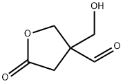 3-Furancarboxaldehyde, tetrahydro-3-(hydroxymethyl)-5-oxo- (9CI) 结构式