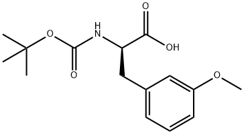 BOC-3-甲氧基-D-苯丙氨酸 结构式