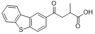 GAMMA-OXO-ALPHA-METHYL-2-DIBENZOTHIOPHENEBUTYRIC ACID 结构式