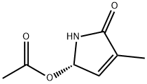 2H-Pyrrol-2-one,5-(acetyloxy)-1,5-dihydro-3-methyl-,(5S)-(9CI) 结构式