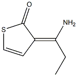 2(3H)-Thiophenone,  3-(1-aminopropylidene)- 结构式