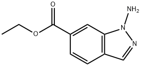 1H-Indazole-6-carboxylicacid,1-amino-,ethylester(9CI) 结构式
