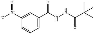 3-硝基-N'-新戊酰苯甲酰肼 结构式