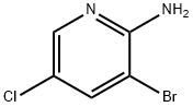 2-氨基-3-溴-5-氯吡啶 结构式