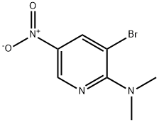 3-BROMO-2-(N,N-DIMETHYL)AMINO-5-NITROPYRIDINE 结构式