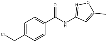 4-氯甲基-N-(5-甲基异唑-3-基)苯甲胺 结构式