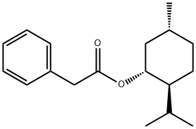 [1R-(1alpha,2beta,5alpha)]-p-menthyl phenylacetate  结构式