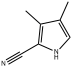 3,4-二甲基-1H-吡咯-2-甲腈 结构式