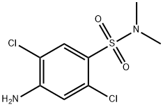 4-amino-2,5-dichloro-N,N-dimethylbenzenesulphonamide 结构式