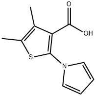 4,5-DIMETHYL-2-(1H-PYRROL-1-YL)THIOPHENE-3-CARBOXYLIC ACID 结构式