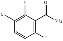 3-氯-2,6-二氟苯甲酰胺 结构式