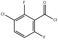 3-氯-2,6-二氟苯甲酰氯 结构式