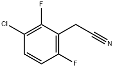 3-氯-2,6-二氟苯乙腈 结构式
