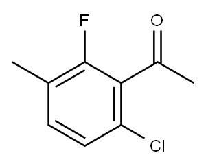 6'-氯-2'-氟-3'-甲基苯乙酮 结构式